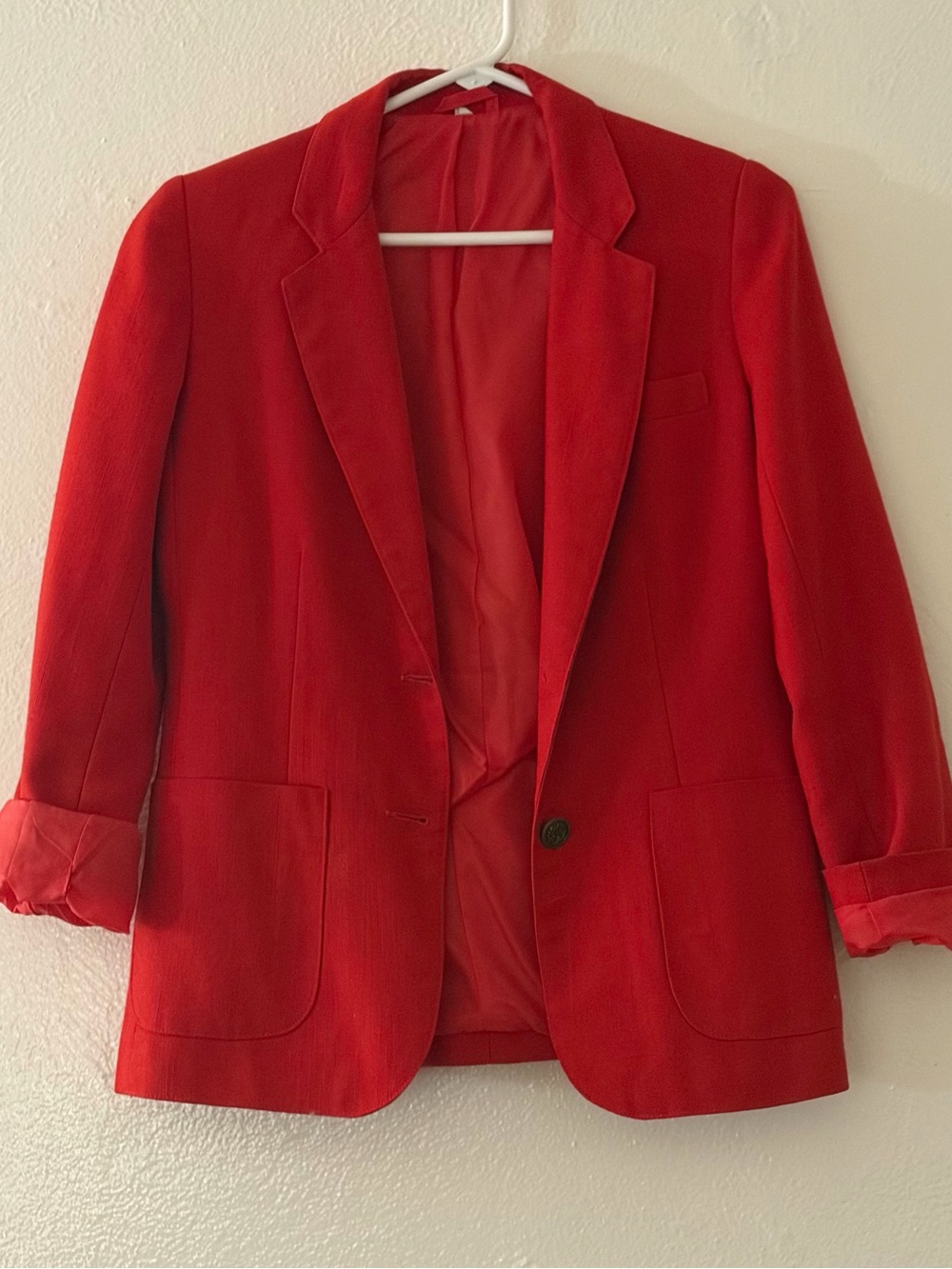 Vintage Red Blazer